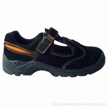 Safety Sandal, Made of Suede Leather and PU Sole, 37 to 48# Size